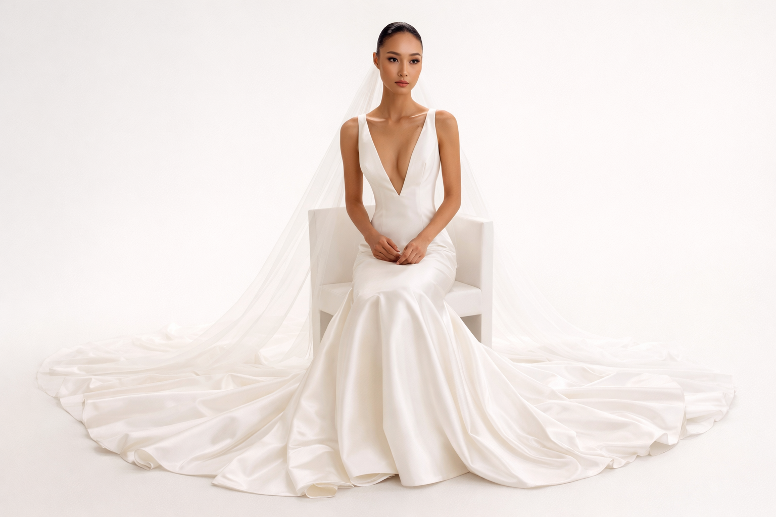 luxury bridal wedding dress soft sophistic