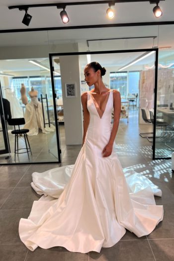 luxury bridal wedding dress soft sophistic