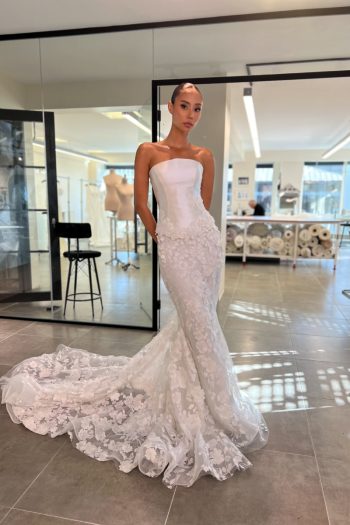 luxury bridal wedding dress soft sophistic