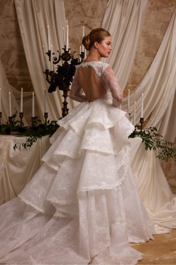 luxury bridal wedding dress soft sophistic